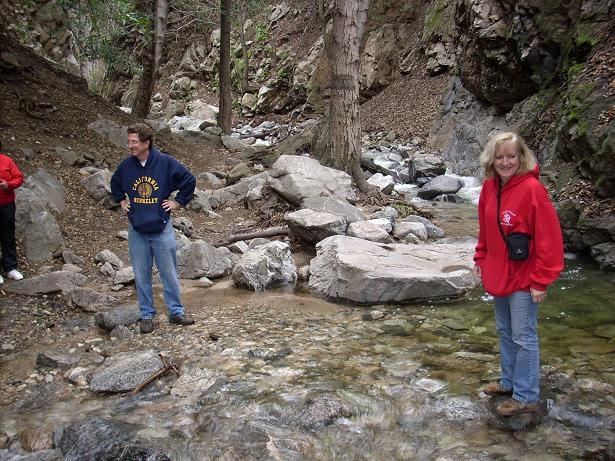 Wendys pant legs are still dry, and they somehow managed to stay that way. 