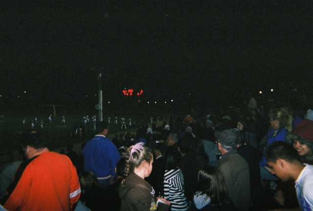 Homecoming Game over - what a blast we had!!! Next stop PIZZA!