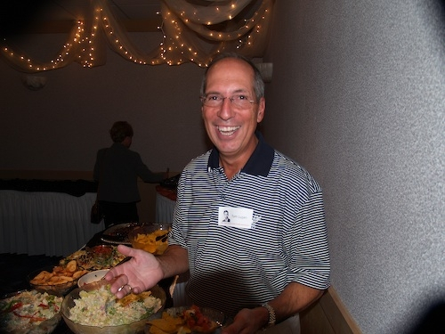 Tom Lujan... might be guilty of grazing at the table all night.