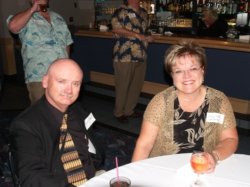 This is first reunion Dave Smith and his wife Nancy have attended. He decided to come the day of the event and both... had an extremely good time.