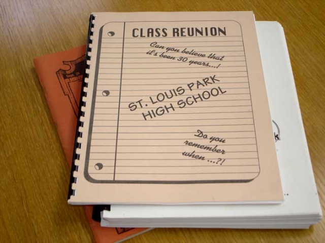 Here is our 30 year book. This reunion was completely done by an official reunion company. They gathered statics from all the classmates they could and printed out another update book.
