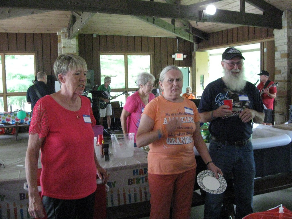 CATHY, BECKY, CHRISTINE AND HUSBAND