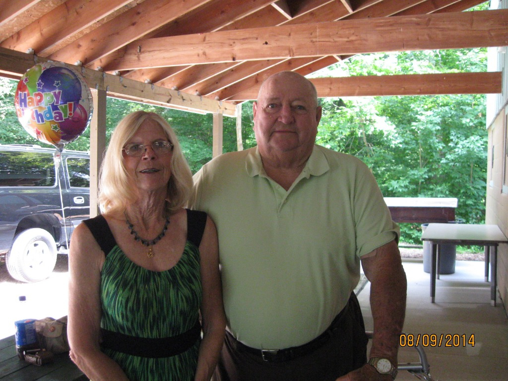 Linda Chalmers and husband