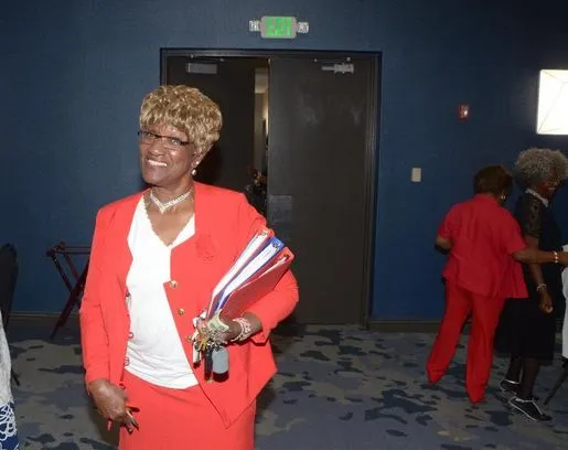 Betty Maul, Reunion Coordinator at the Banquet Friday Night