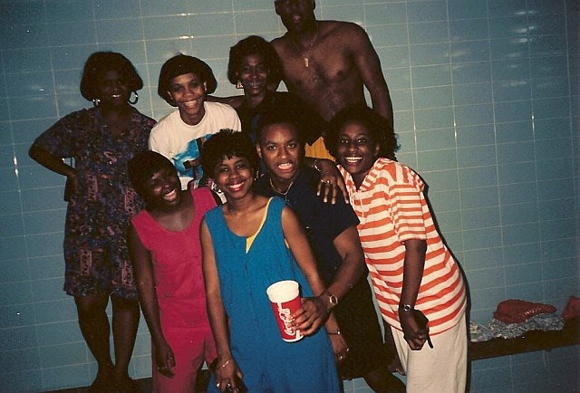 Kappa Pool Party: Latanya, Debra, Lena, Mitch, LaShonda, Kim, Saint, Christine