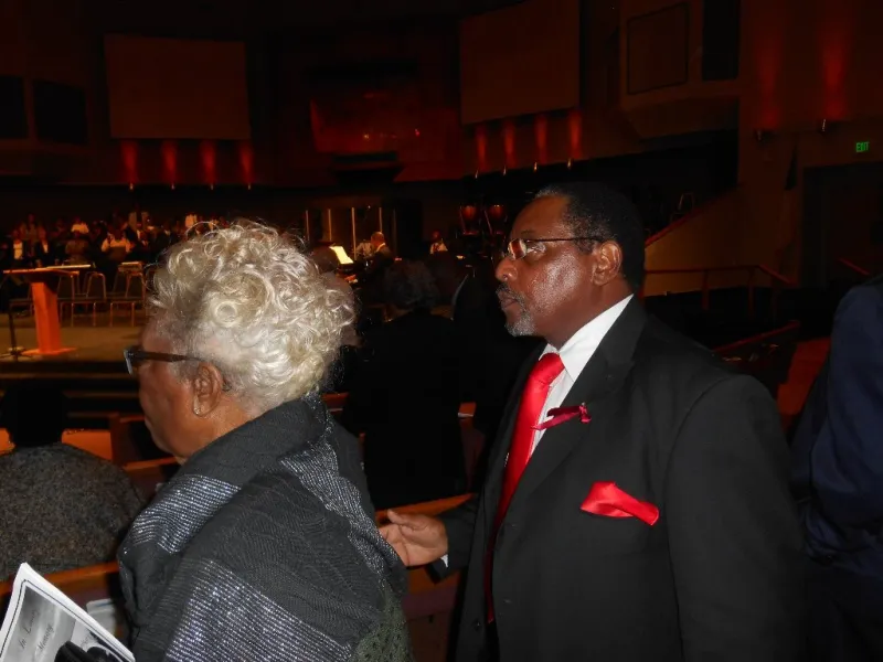Mrs. Johnson and Clarence Whipple