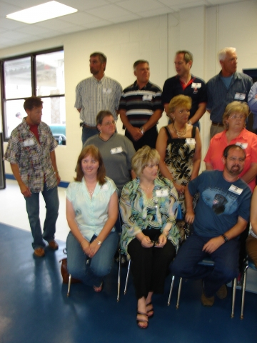 Grads from one end -- starting on the left and ..... 