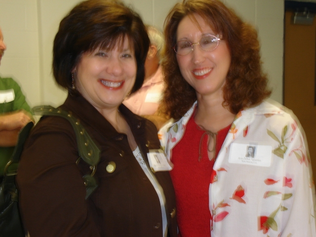 Dawn Aldridge Jordan and Ava Zuber Spurrier.