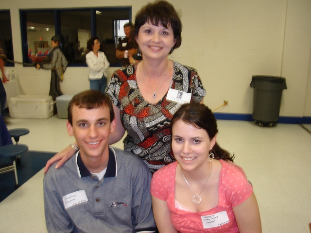 Cindy Little Cameron and children Jonathan and Julia.