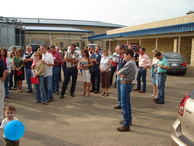 Touring the school.  Beautiful campus!   