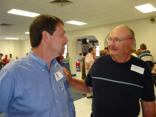 Dale Shields and Mr. Lee catch up.  