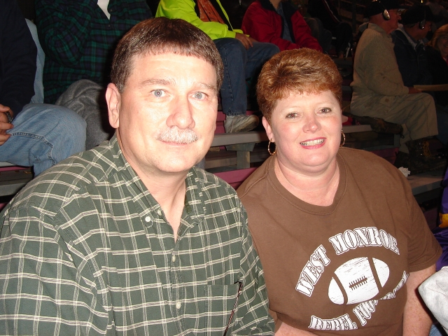 Jerry Stansbury and wife Sandy enjoy the game.