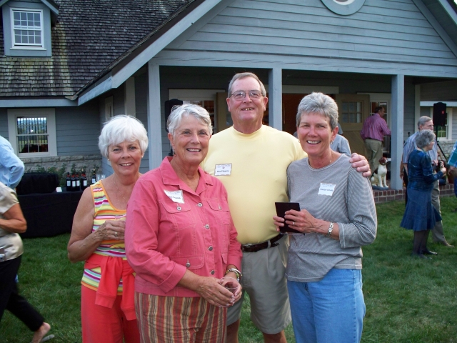 Marcie Smith(Elbos wife), Sue Flowers, Don Flowers, Carolyn Schultz (Charlie Schultzs wife) Sue and Carolyn were Kappas together at KState Charlie and Don were SAES at K State  