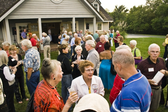 Crowd at Barn Party