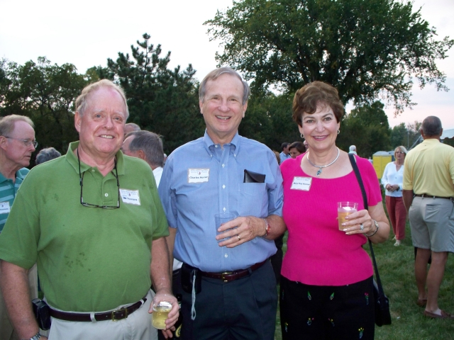 Green Shirt Sim Yoemans, Charlie and Mary Kay Horner