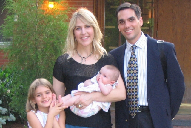 Derek & Sharon (Butler) Kaivani with daughters Erika and Lea July 06