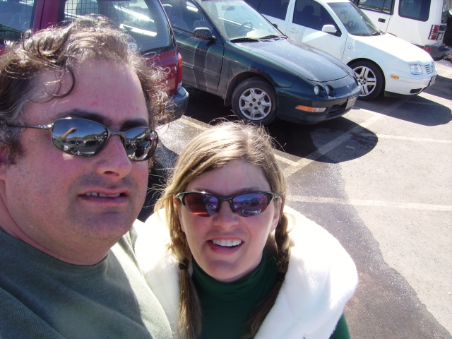 Me (David Goldberg) and my wife Donna in Aspen, Colorado March 2007 after a day of snowboarding