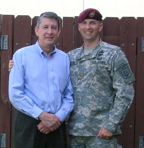 Chris Forsythe and his father. June 2007