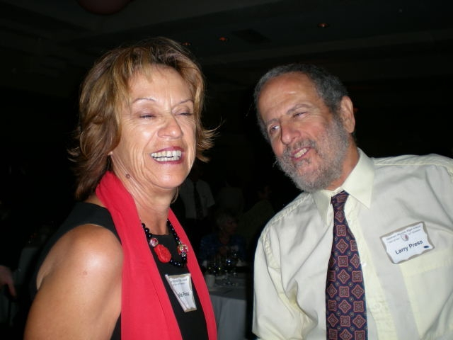 Larry Press and wife Marcela