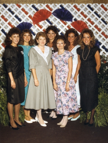 10 year Class Reunion. Smile girls!