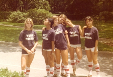 Some of the Varsity Cheerleaders at camp.  What a group!
