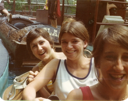 Nancy Brown, Barbara Counts and Liz Robinson at Six Flags.
