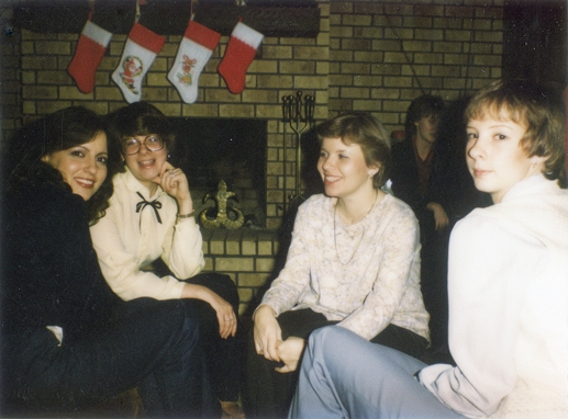 Kenda Bates, Dawn Aldridge, Lisa Soignier and Susan Sers at girls Christmas Party.