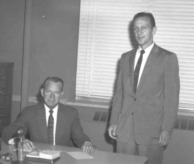Merlin Welch with Carl Ison