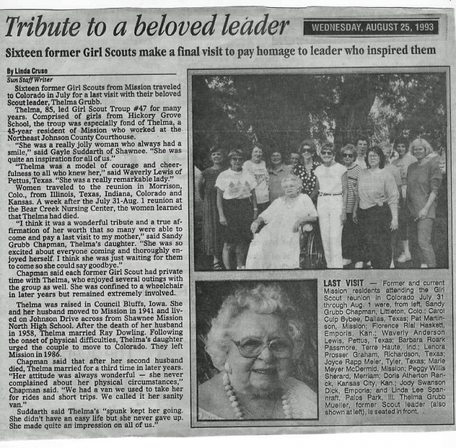 Troop 47 Reunion. Submitted by Peggy Willis.