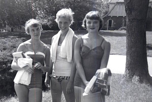 Nancy, Audrey, and Barbara -- quite some pin-ups!! Submitted by Sandi Tauberg Hess.