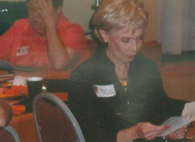 Martitia Tomlinson Blakely in background and Donna Ratliff Presley in foreground at Overland Park Grade School Reunion