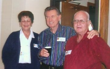 Barbara New Smith, Phill Smith Barbaras hubby, Susan Bortschs hubby at Overland Park Grade School Reunion