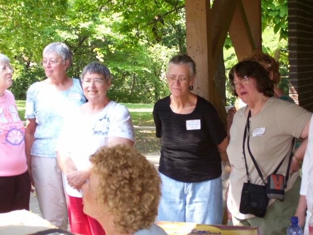 Pat Martinson, Mary Thompson Riney, Florence Rial Haskett, Waverly Anderson Lewis, Peggy Willis Sherard, Sandy GrubbChapman at Antioch Park