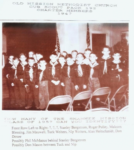 Cub Scout Pack 192 Charter Members 194?  submitted by Roger Pulley  
