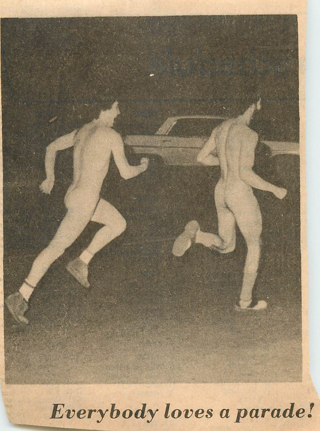 Class of '75 Streakers Union Bulletin