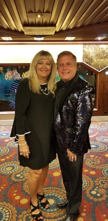 All dressed for dinner Debbi Carter & John Morgan