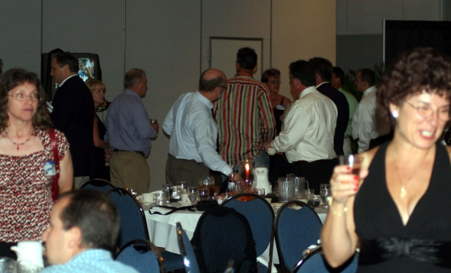 What would the reunion be without the game on TV in the back.