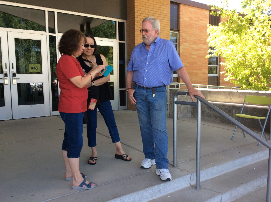 from left: Gayle Goens Asbury and Mr. and Mrs. Rob Perrill