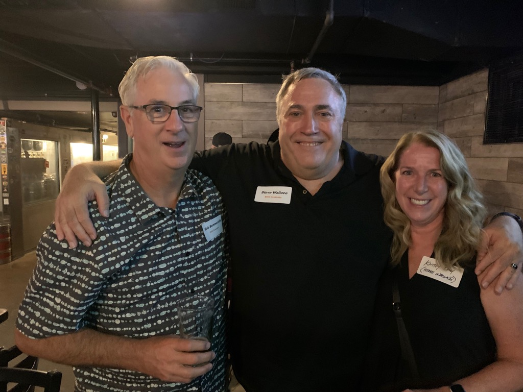Bob Sommerville, Steve Wallace and Kathy Day sure enjoyed our 46th Reunion!