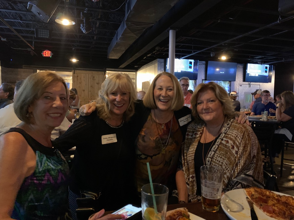 Four beautiful ladies - Denise (Larraza) Savage, Cathy (Borgeson) Flanders, Nancy (Hagener) Maxwell and Kris (Schaefer) Garanich having a great time!