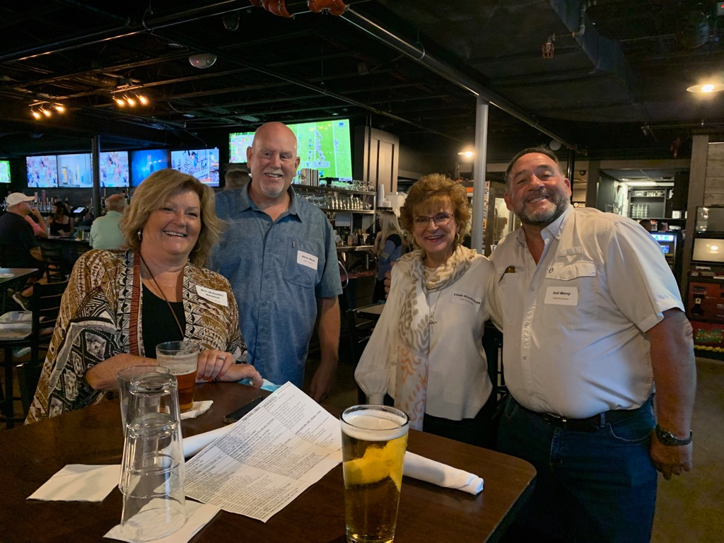 Some beautiful people, Kris (Schaefer) Garanich, Steve Meyer, Linda Scarbrough and Neil Merry having great fun!