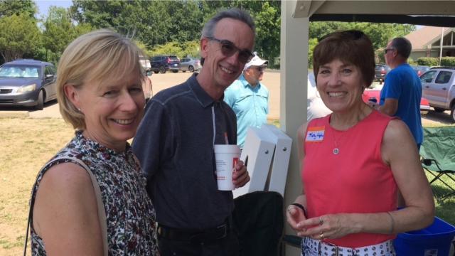 Kip and wife Peggy Mrkva and Kathy Hafer