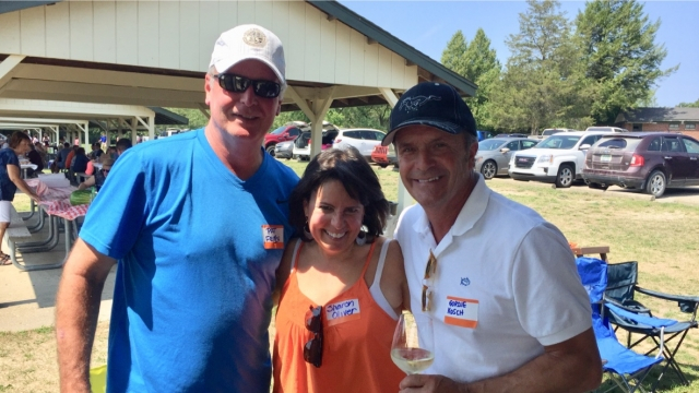 Such a nice picture of Pat Fritch, Sharon Oliver (thanks for planning this fun, fun event) and Gordy Kosh.