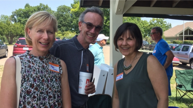 Kip Mrkva, his lovely wife Peggy, and Marianne Horvath