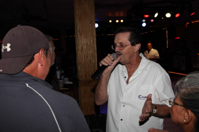 Roger Smith of The Boulevard Boys performing Friday night.