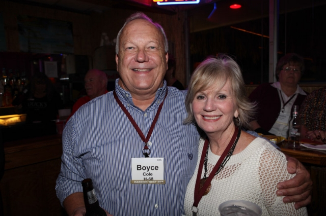 Boyce Cole (Harding 68) and Carol Moreland Cole (West 66)