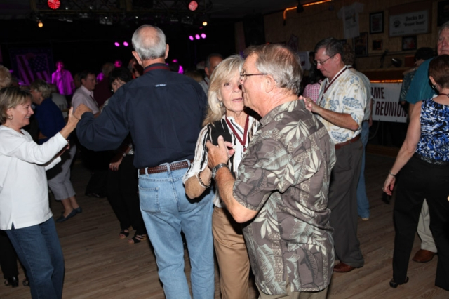 Kay Bradley with Kenny Smith (Harding 68) closing out the 2013 Harding West 60s Reunion.