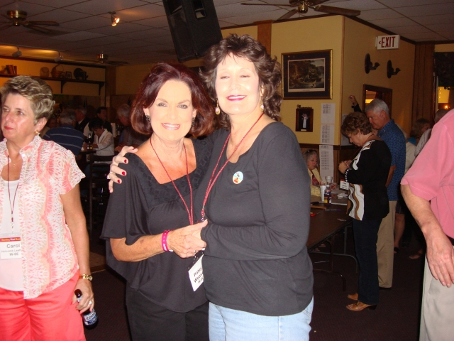 Patsy Weaver & Pat Grant Cranford
She was my Queen in HS, I was her Jester. We were thrilled to see each other again.