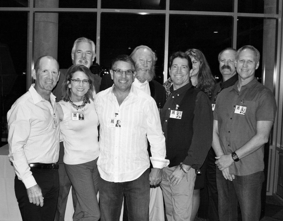 Bill Bottger, Carolyn Whittaker, Frank Yturralde, Mike Cedeno, Dan Kovar
Back row -Greg Wilson, Mike Wiltgen, Mary Ann, Dwight