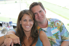 Catherine And Bret Johnsen at our Race Party -- 8/6/2006
